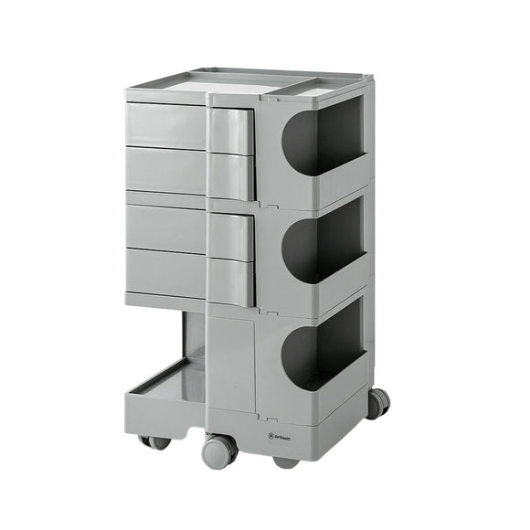 NNEDSZ Bedside Table Side Tables Nightstand Organizer Replica Boby Trolley 5Tier Grey