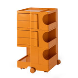 NNEDSZ Bedside Table Side Tables Nightstand Organizer Replica Boby Trolley 5Tier Orange