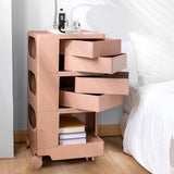 NNEDSZ Bedside Table Side Tables Nightstand Organizer Replica Boby Trolley 5Tier Pink
