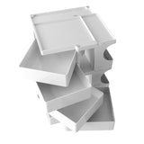 NNEDSZ Bedside Table Side Tables Nightstand Organizer Replica Boby Trolley 5Tier White