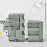 NNEDSZ Bedside Table Side Tables Nightstand Organizer Replica Boby Trolley 3Tier Grey