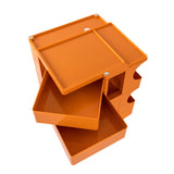 NNEDSZ Bedside Table Side Tables Nightstand Organizer Replica Boby Trolley 3Tier Orange
