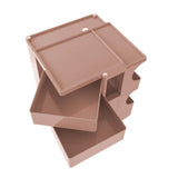 NNEDSZ Bedside Table Side Tables Nightstand Organizer Replica Boby Trolley 3Tier Pink