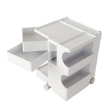 NNEDSZ Bedside Table Side Tables Nightstand Organizer Replica Boby Trolley 3Tier White