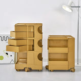 NNEDSZ Bedside Table Side Tables Nightstand Organizer Replica Boby Trolley 3Tier Yellow