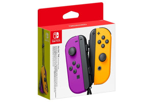 NNEKG Switch Joy Con Controller Pair Neon Purple and Neon Orange