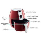 NNEDPE Pronti Air Fryer Cooker 4.0L HF-989 - Red