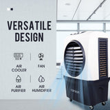 NNEMB 4in1 Evaporative Air Cooler Portable Commercial Fan Industrial Workshop Water