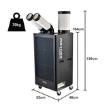 NNEMB 4.5kW Portable Industrial Spot Cooler-with Twin Cooling Ducts