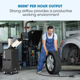 NNEMB 4.5kW Portable Industrial Spot Cooler-with Twin Cooling Ducts