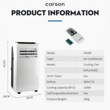 NNEMB Portable Air Conditioner-Mobile Fan Cooler Dehumidifier WiFi Aircon