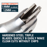 NNEMB Pneumatic Metal Shears-Air Tin Snips Steel Aluminium Sheet Cutters