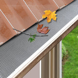 NNEDSZ 30 Piece Aluminium Gutter Guard Leaf Mesh- Silver