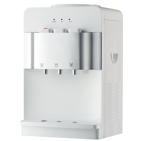 NNEMB Compressor Benchtop Water Cooler Dispenser-Instant Hot & Cold-White