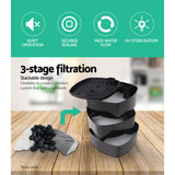 NNEDSZ External Canister Filter Aqua Fish Tank UV Light with Media Kit 1850L/H