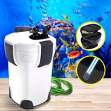 NNEDSZ External Canister Filter Aqua Fish Tank UV Light with Media Kit 1850L/H