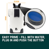 NNEMB Aquarium External Canister Filter Pump Aqua Fish Tank Pond Pump 1250 L/H