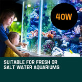 NNEMB Aquarium External Canister Filter Aqua Fish Tank Pond Pump UV Light 1850 L/H
