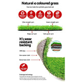 NNEDSZ Synthetic 30mm  0.95mx20m 19sqm Artificial Grass Fake Turf 4-coloured Plants Plastic Lawn