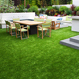 NNEDSZ Synthetic 30mm  1.9mx5m 9.5sqm Artificial Grass Fake Turf 4-coloured Plants Plastic Lawn