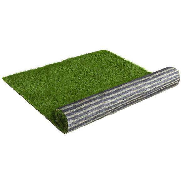 NNEDSZ Synthetic 30mm  0.95mx20m  19sqm Artificial Grass Fake Lawn Turf Plastic Plant White Bottom