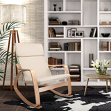 NNEDSZ Fabric Rocking Armchair - Beige