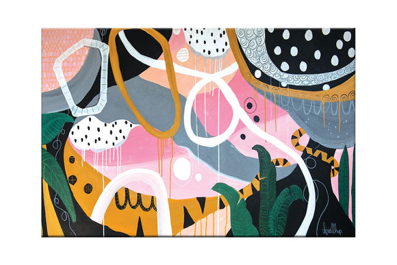NNEKG Silver Linings Lizzie Alsop Stretch Canvas Wall Art (76 x 102)