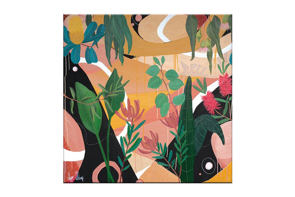 NNEKG Wild & Free Lizzie Alsop Stretch Canvas Wall Art (90 x 90)