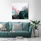 NNEKG Emerald Valley Fern Siebler Stretch Canvas Wall Art (90 x 90)