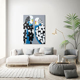 NNEKG Mrs & Mr Jones Anna Blatman Stretched Canvas (76 x 102 x 3)