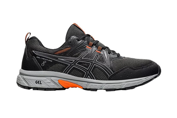 NNEKG Mens Gel Venture 8 Trail Shoe (Black Sheet Rock Size 7.5 US)