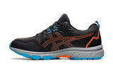 NNEKG Mens Gel Venture 8 Trail Shoe (Black Marigold Orange Size 12.5 US)