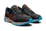 NNEKG Mens Gel Venture 8 Trail Shoe (Black Marigold Orange Size 12.5 US)