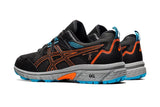 NNEKG Mens Gel Venture 8 Trail Shoe (Black Marigold Orange Size 12.5 US)