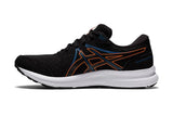 NNEKG Mens Gel Contend 7 Running Shoe (Black Marigold Orange Size 11.5 US)