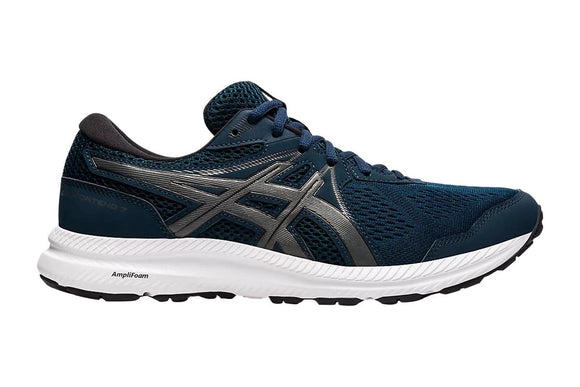 NNEKG Mens Gel Contend 7 Running Shoe (French Blue Gunmetal Size 13 US)