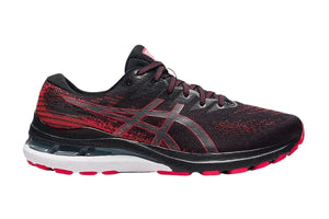 NNEKG Mens Gel Kayano 28 Running Shoe (Black Electric Red Size 8 US)
