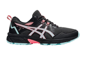 NNEKG Womens Gel Venture 8 Running Shoe (Black Clear Blue Size 6.5 US)