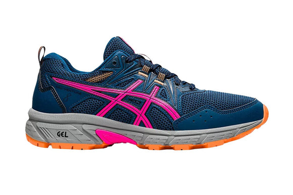 NNEKG Womens Gel Venture 8 Trail Shoe (Mako Blue Pink Glo Size 12 US)