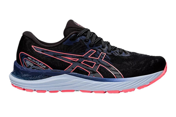 NNEKG Womens Gel Cumulus 23 Running Shoes (Black Blazing Coral Size 6 US)