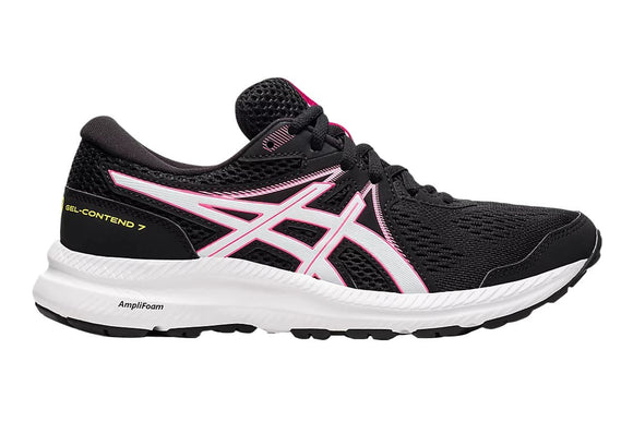 NNEKG Womens Gel Contend 7 Running Shoe (Black Hot Pink Size 11.5 US)