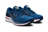 NNEKG Womens Gel Kayano 28 Running Shoes (Mako Blue Barely Rose Size 7H)