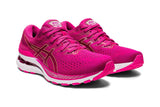 NNEKG Womens Gel Kayano 28 Running Shoes (Fuchsia Red Pink Glo Size 7H)