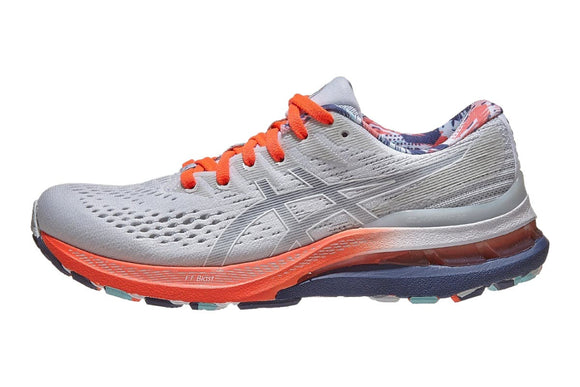NNEKG Womens Gel Kayano 28 Running Shoe (White Thunder Blue Size 8.5 US)