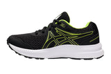 NNEKG Boys Contend 7 Grade School Running Shoes (Black Hazard Green Size 3 US)