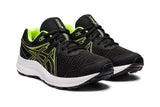 NNEKG Boys Contend 7 Grade School Running Shoes (Black Hazard Green Size 4.5 US)