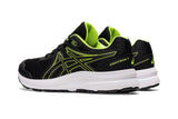 NNEKG Boys Contend 7 Grade School Running Shoes (Black Hazard Green Size 3 US)