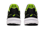 NNEKG Boys Contend 7 Grade School Running Shoes (Black Hazard Green Size 5.5 US)