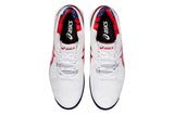 NNEKG Mens Gel Resolution 8 Clay Novak Pack Tennis Shoes (White Classic Red Size 8 US)