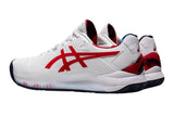 NNEKG Mens Gel Resolution 8 Clay Novak Pack Tennis Shoes (White Classic Red Size 8 US)